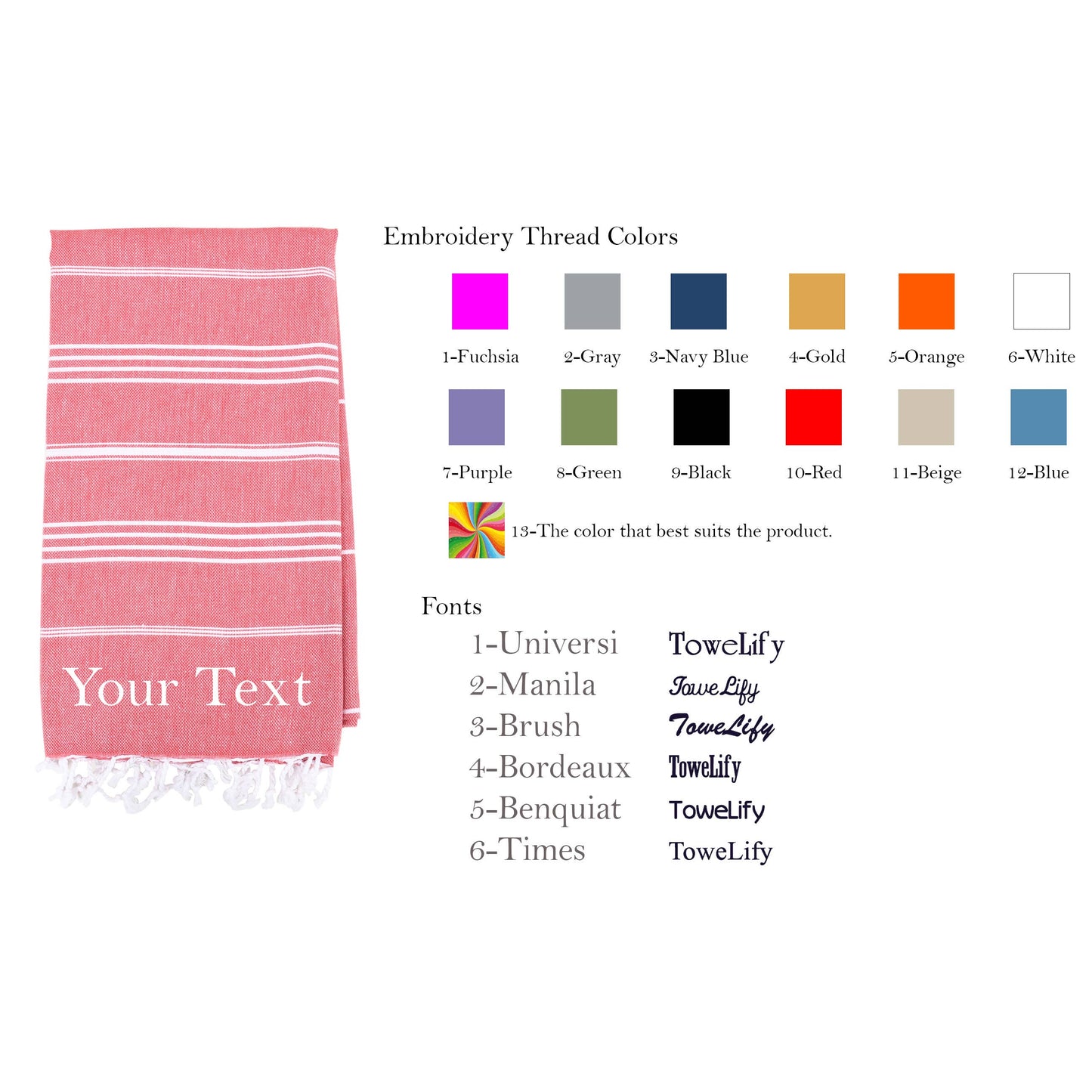 Handwoven Turkish Organic Cotton Towel – Beach Towel: Lilac Purple