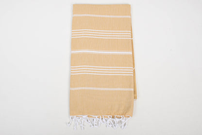 Handwoven  Turkish Organic Cotton Towel –   Beach Towel: Lilac Purple