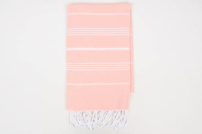 Handwoven  Turkish Organic Cotton Towel –   Beach Towel: Lilac Purple