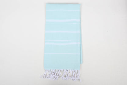 Handwoven  Turkish Organic Cotton Towel –   Beach Towel: Lilac Purple