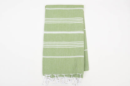 Handwoven  Turkish Organic Cotton Towel –   Beach Towel: Lilac Purple