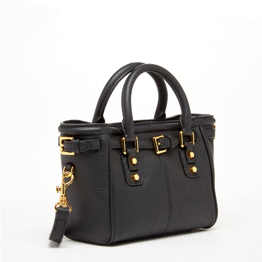 Top Handle Leather Satchel Tote Bag Black Purse Crossbody Bag for Women