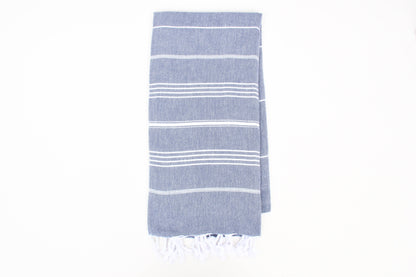Handwoven  Turkish Organic Cotton Towel –   Beach Towel: Lilac Purple